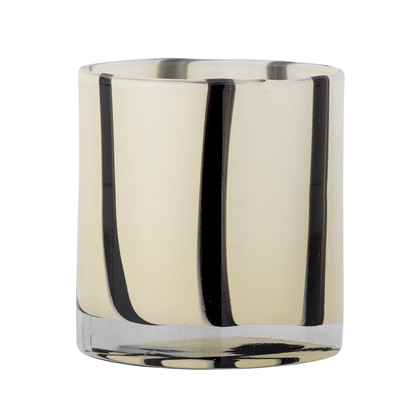 Värmeljushållare Vit Glas Liberty | Bloomingville