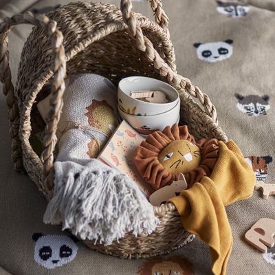 Bloomingville Miko Lekmatta, Brun, Bomull Ø100 cm