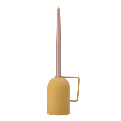 Ljusstake Gul Metall Idon | Bloomingville