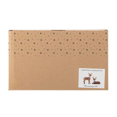 Ljusstake Brun Polyresin Glory Set om 2 | Bloomingville
