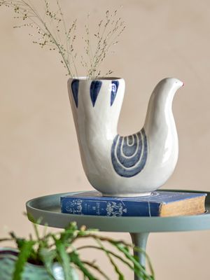 Vas Vit Stengods Trudy | Bloomingville