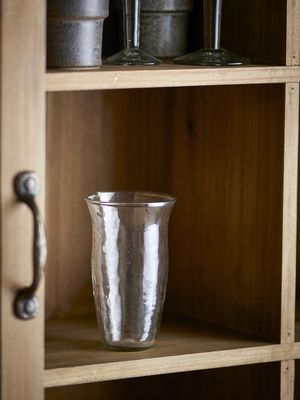 Bloomingville Asha Dricksglas, Transparent, Återvunnet Glas Ø8xH13 cm, Set om 4