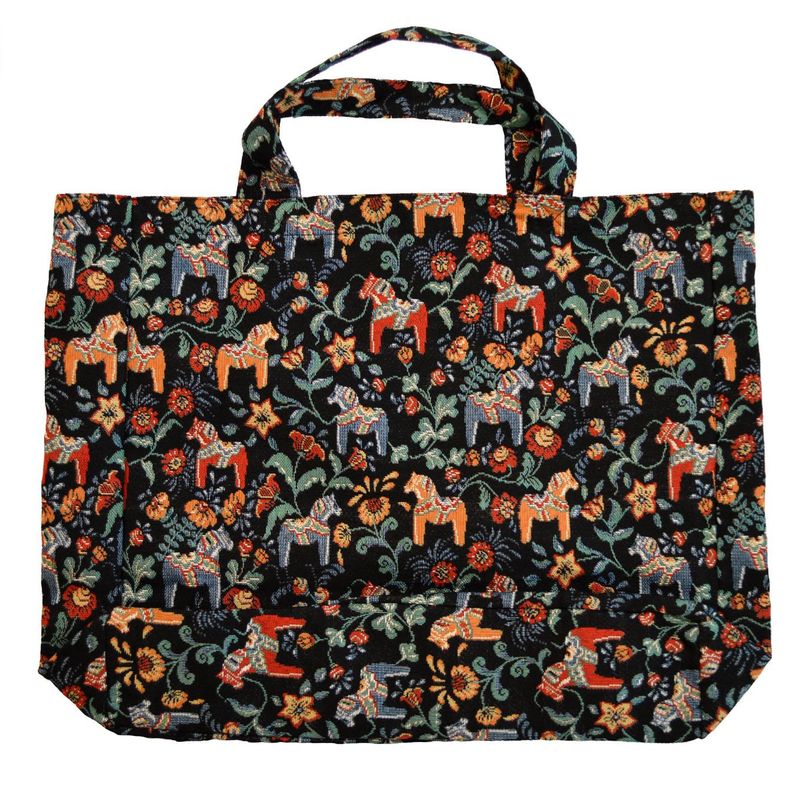 Leksand Mini jacquard svart kasse Arvidssons Textil