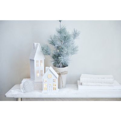 Lene Bjerre Seholia Dekoration house H17 cm Vit