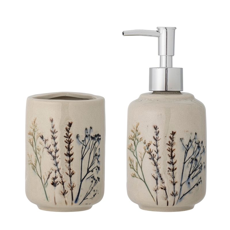 Tvålpumpsset Natur Stengods Bea Set om 2 | Bloomingville
