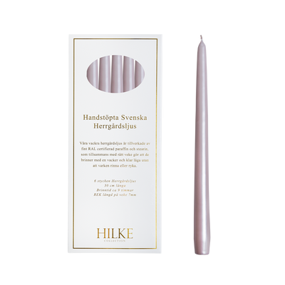 Hilke Collection Herrgårdsljus - Dimrosa Pärla