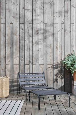 Furi Outdoor Lounge Ottoman Svart Stål Oyoy Living