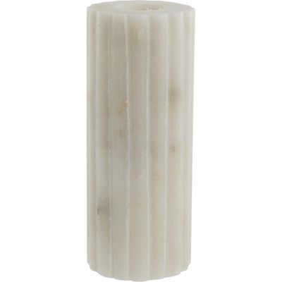 Lene Bjerre Eliana Ljusstake 12.5x4.5 cm Marmor Vit