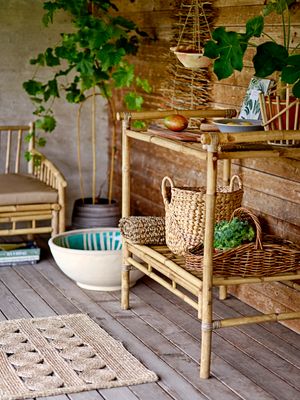Korg Natur Vattenhyacint Tavrin Set om 2 | Bloomingville