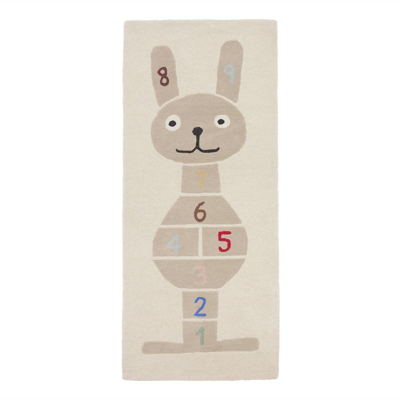 Rabbit Hopscotch Matta Lera Ull Oyoy Mini