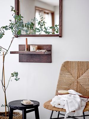 Pall Svart Bambu Bilbo | Bloomingville