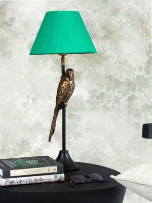 Parrot Lampfot 57cm Estelle Skärm Smaragd | PR Home