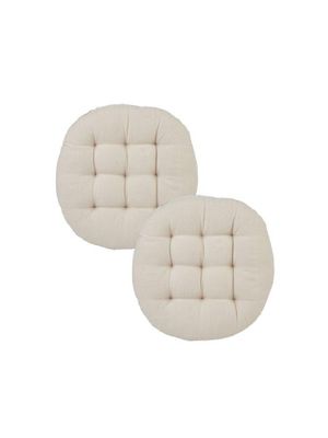 Svanefors Louie Stolsdyna 2-pack Beige Ø40 cm