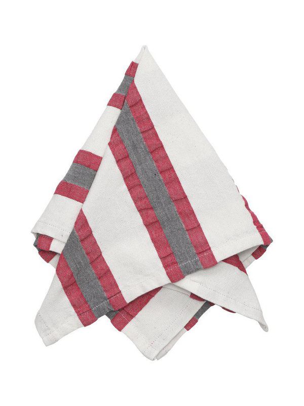 Svanefors Lollo Servett 4-pack Röd 45x45 cm