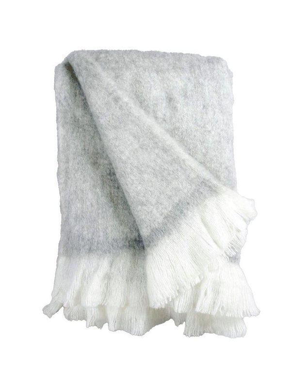 Svanefors Elva Pläd Grå 130x170 cm