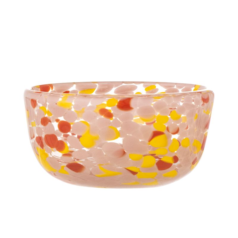 Skål Rosa Glas Lilya | Bloomingville