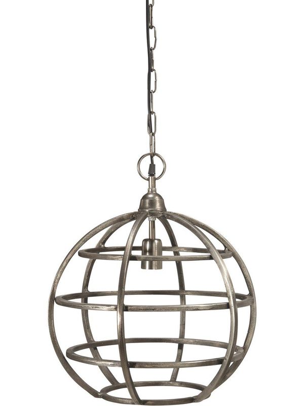 PR Home Bristol Taklampa Råsilver 41 cm Rustik Silver