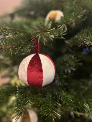 Svanefors Kula Dekoration 2-pack Röd 10 cm