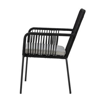 Santino Matstol Svart Metall H87cm Bloomingville