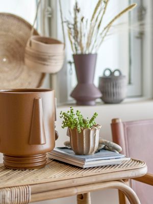 Kruka Brun Stengods Guxim | Bloomingville