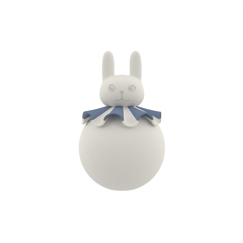 Bordslampa Offwhite / Blå Silikon. Plast OYOY MINI