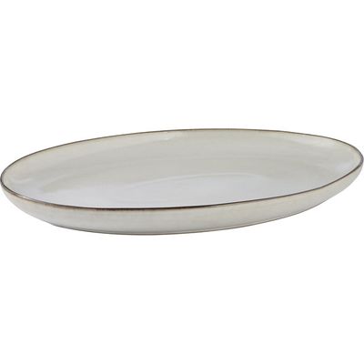 Lene Bjerre Amera Bricka Vit Stengods 40x30 cm