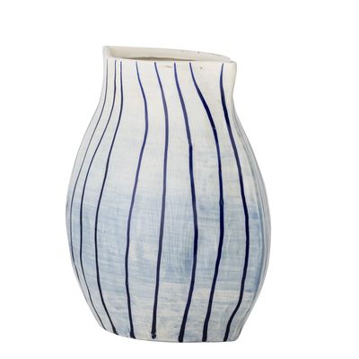 Bloomingville Esra Vas, Blå, Stengods L21,5xH22xW13 cm