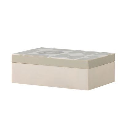 Låda med lock Grå Resin Kabela | Bloomingville
