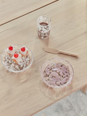 Tallrik Vit Glas OYOY LIVING