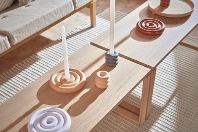 Ljusstake Beige Stengods OYOY LIVING