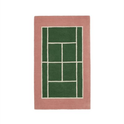 OYOY Tennismatta Grön/Rosa Ull