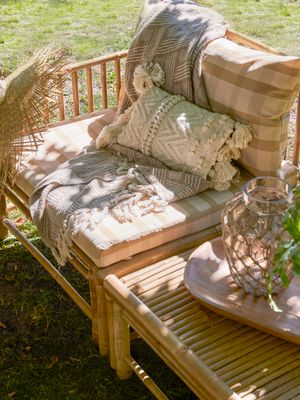 Modulsoffa vänster hörn Natur Bambu Korfu | Bloomingville