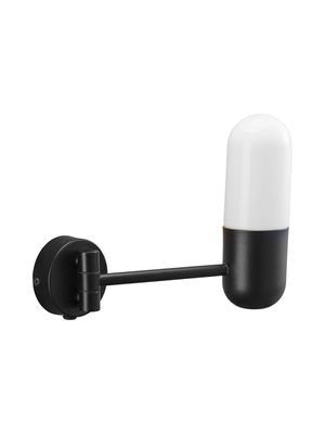 Zeta Vägglampa IP44 MattSvart 23cm Svart | PR Home