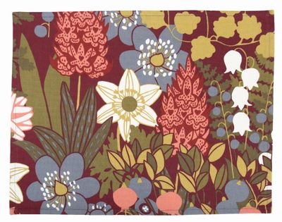 Skogen, Bordstablett, Vinröd, 45X34Cm 2-Pack