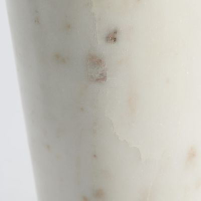 Lene Bjerre Ellia Ljusstake Vit Marmor H23 cm
