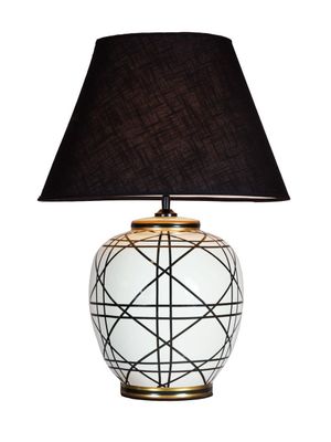 PR Home New York Bordslampa Svartvit och svart 60cm