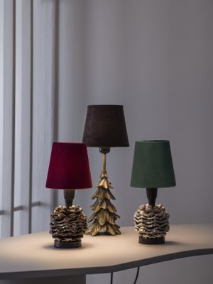 PR Home Queen Lampskärm Sammet Smaragd 10cm