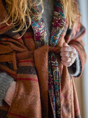 Kimono Brun Upcycled | Bloomingville Creative