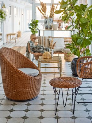 Soffbord Brun Polyrotting Roccas | Bloomingville