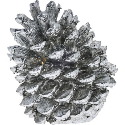 Lene Bjerre Serafina LED pine cone Dekoration H30.5 cm Antik Silver