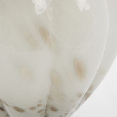 Lene Bjerre Mara Vas Benvit Glas H31 cm