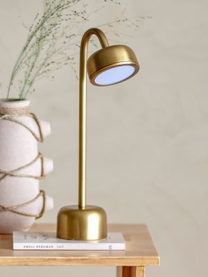 Portabel lampa, uppladdningsbar Mässing Metall Nico | Bloomingville