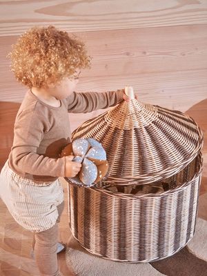 Skallra Blå Ekologisk Bomull. Polyesterfyllning OYOY MINI