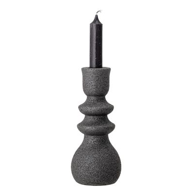 Ljusstake Svart Stengods Emie | Bloomingville