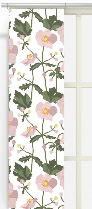 Anemon rosa panellängd 2 pack Arvidssons Textil