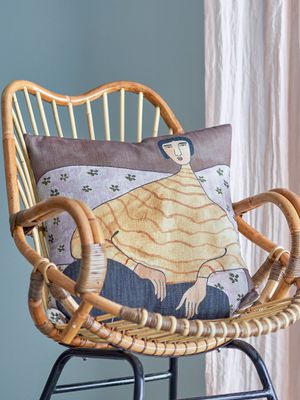 Kudde Gul Polyester Zita | Bloomingville