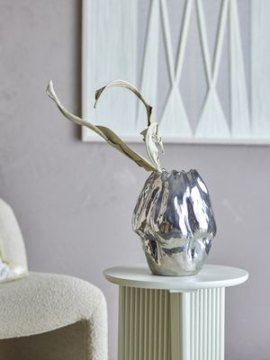 Bobby Vas Silver Stengods Ø23.5 cm Bloomingville