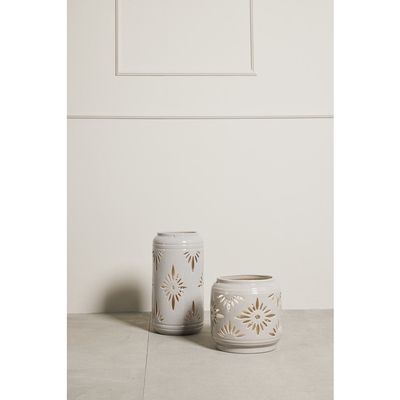 Lene Bjerre Hilde Lykta Linne Keramik H39 cm