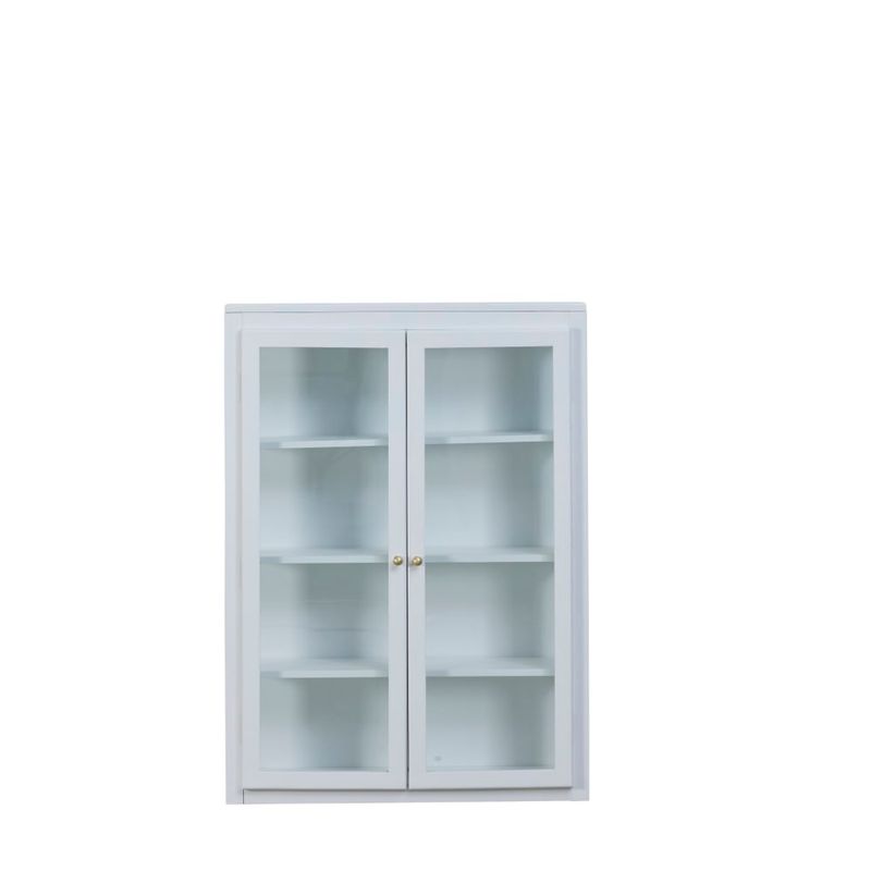 Väggskåp Ellenia Vit Furuträ/Härdat glas Lene Bjerre