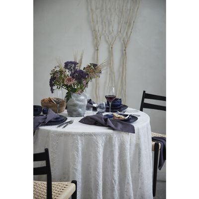 Lene Bjerre Eloise Bordsduk Benvit Polyester